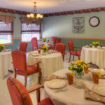 formal dining room at Addison Healthcare Center