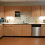 An occupational therapy kitchen at Bridgeport Healthcare Center