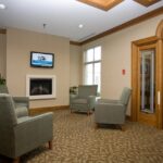 seating area at Allison Pointe Healthcare Center