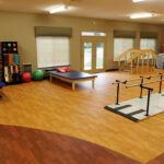 a senior rehabilitation gym at Pebble Creek Healthcare Center