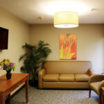a waiting room for Pebble Creek Healthcare Center