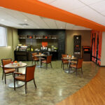 dining room in Orange Spot Bistro