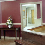 front desk area and waiting room
