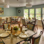The dining room of the Austintown Healthcare Center
