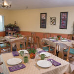 a dining room at Grande Lake Healthcare Center