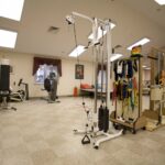 senior rehabilitation gym at Harrison Healthcare Center